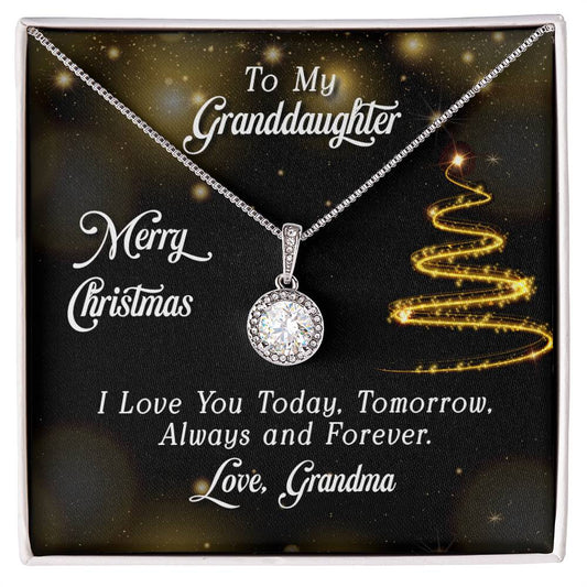 To My Granddaughter - Merry Christmas - Eternal Hope Necklace