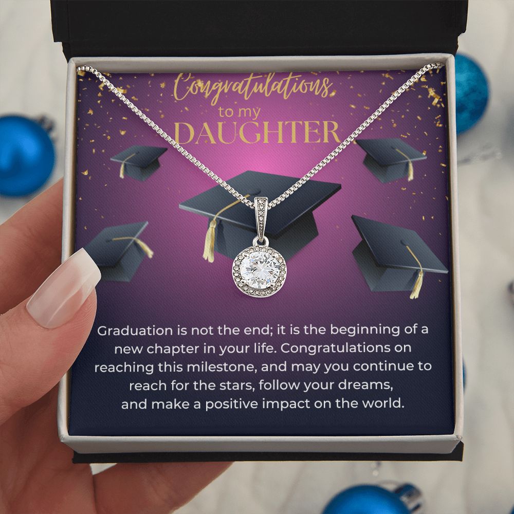 Congratulations to my daughter, graduation eternal hope necklace