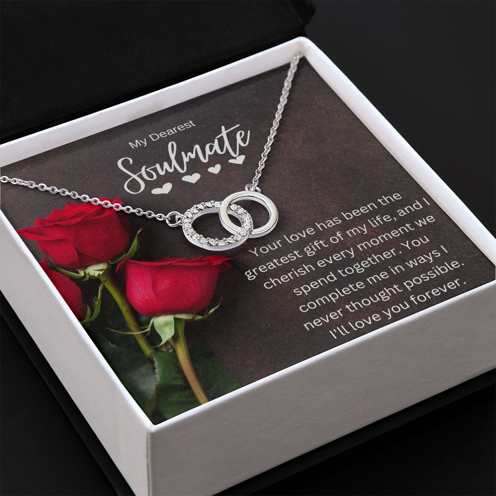My dearest soulmate perfect pair necklace