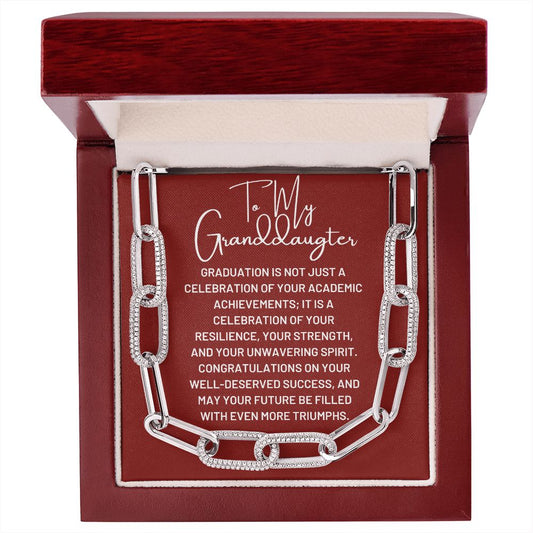 To my granddaughter, Graduation forever linked necklace